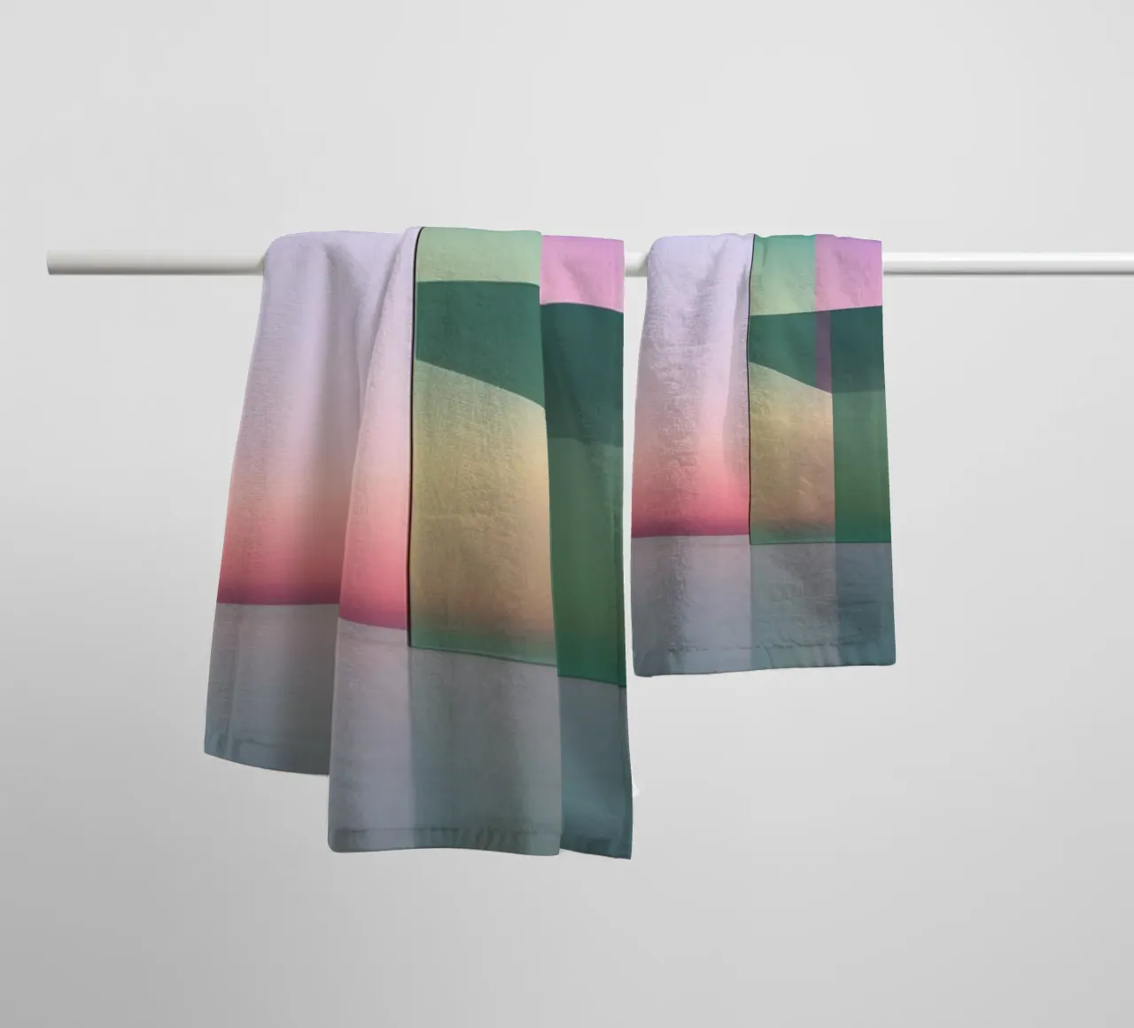 Riflessione del colore asciugamano da bagno da Geometric