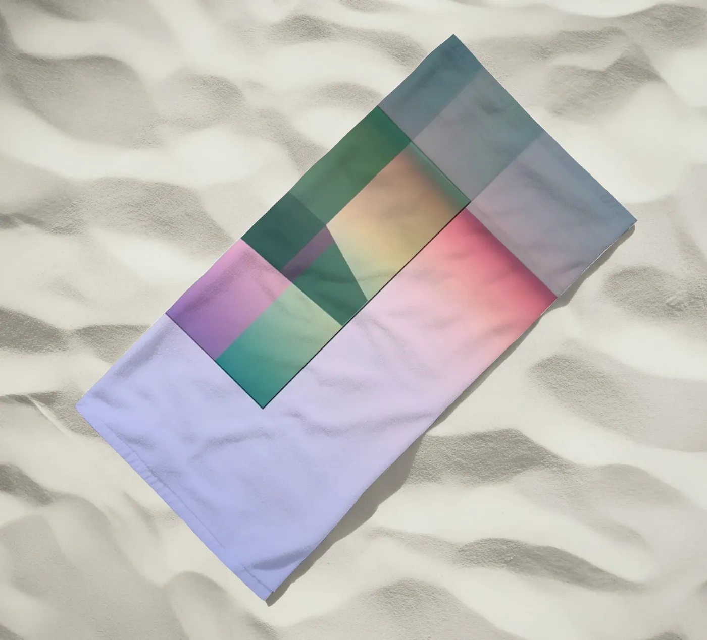 Riflessione del colore telo mare da Geometric