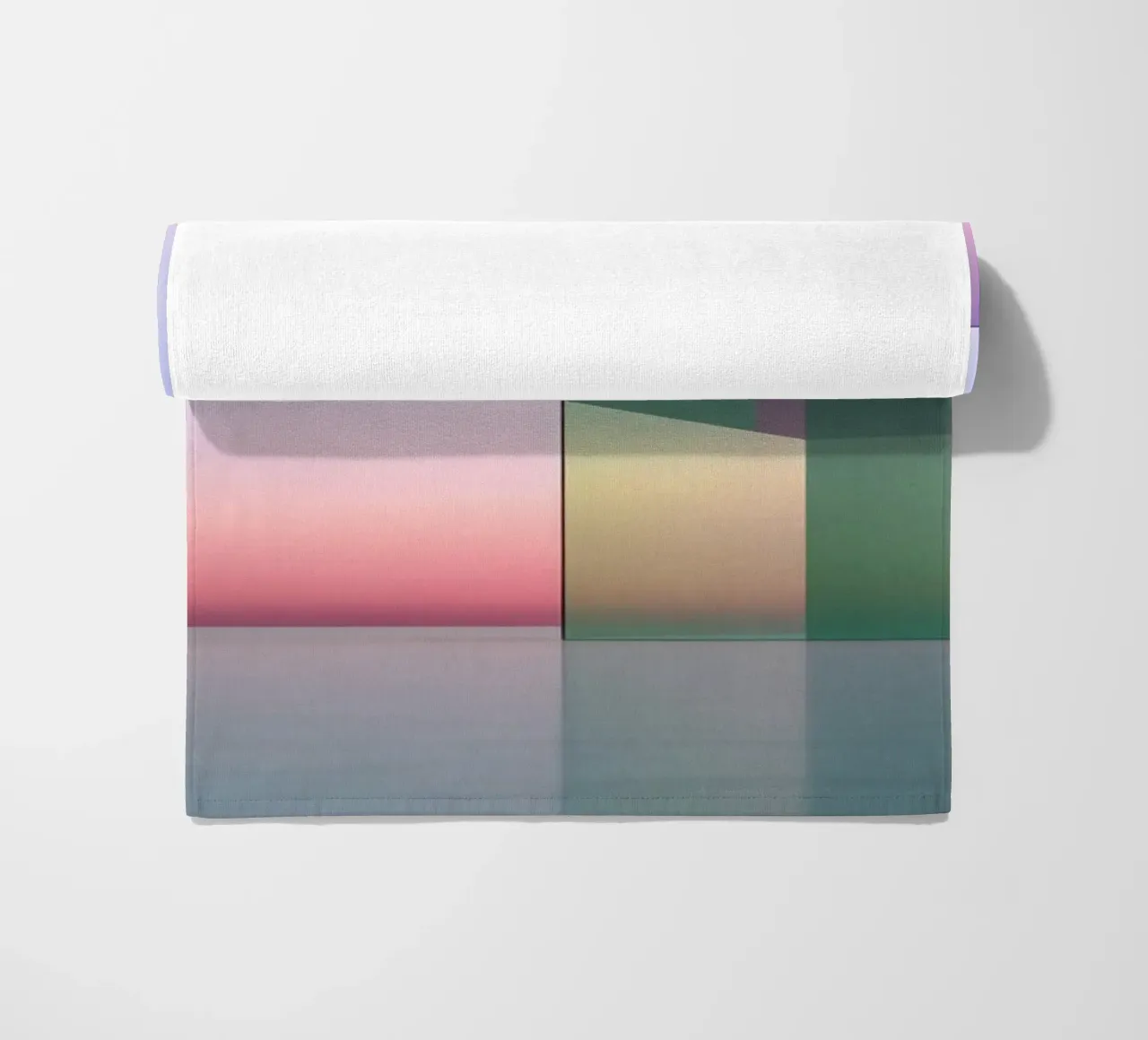 Kleurreflectie strandhanddoek van Geometric