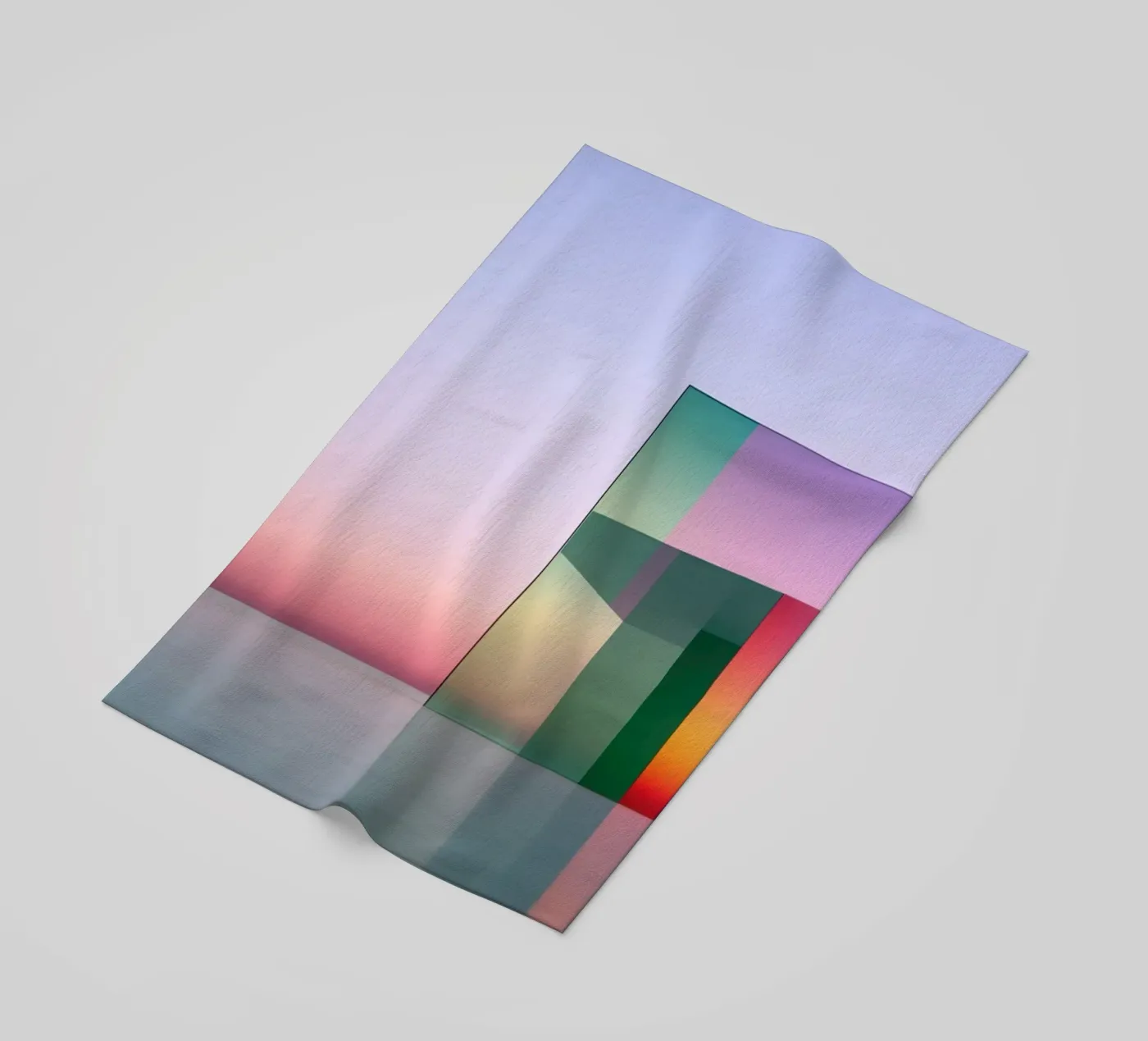 Riflessione del colore telo mare da Geometric