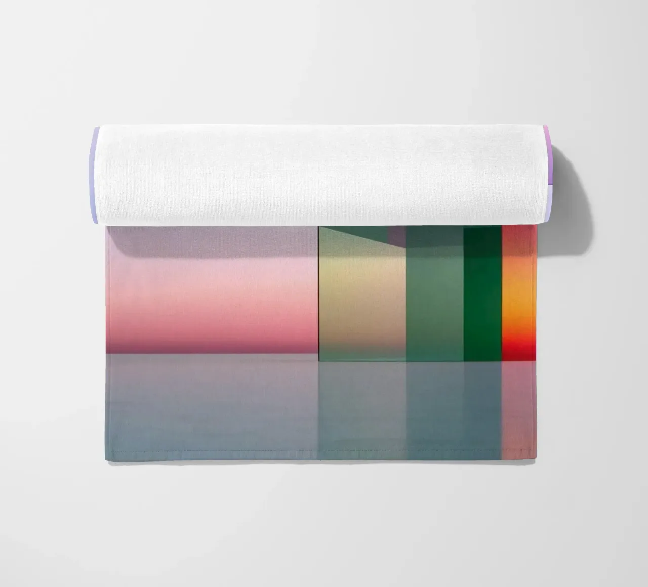 Kleurreflectie strandhanddoek van Geometric