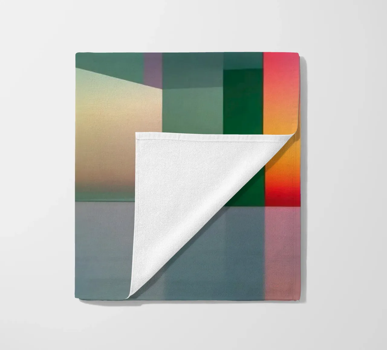 Kleurreflectie strandhanddoek van Geometric