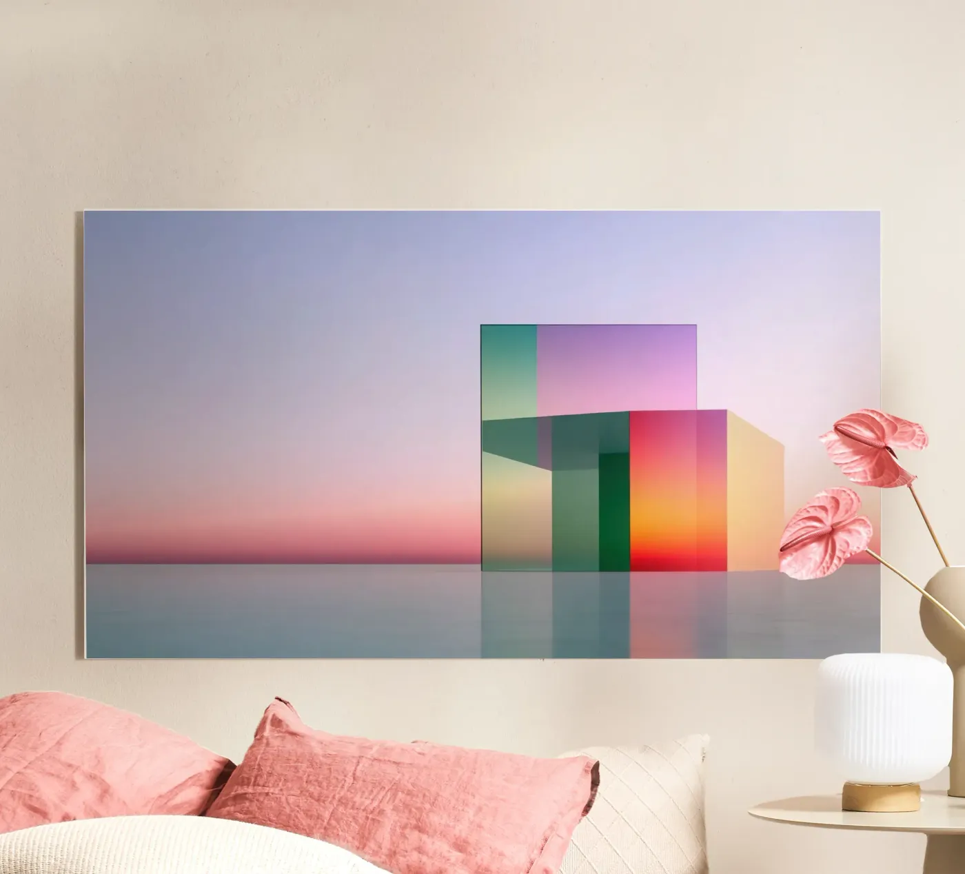 Réflexion colorée plexiglas de Geometric