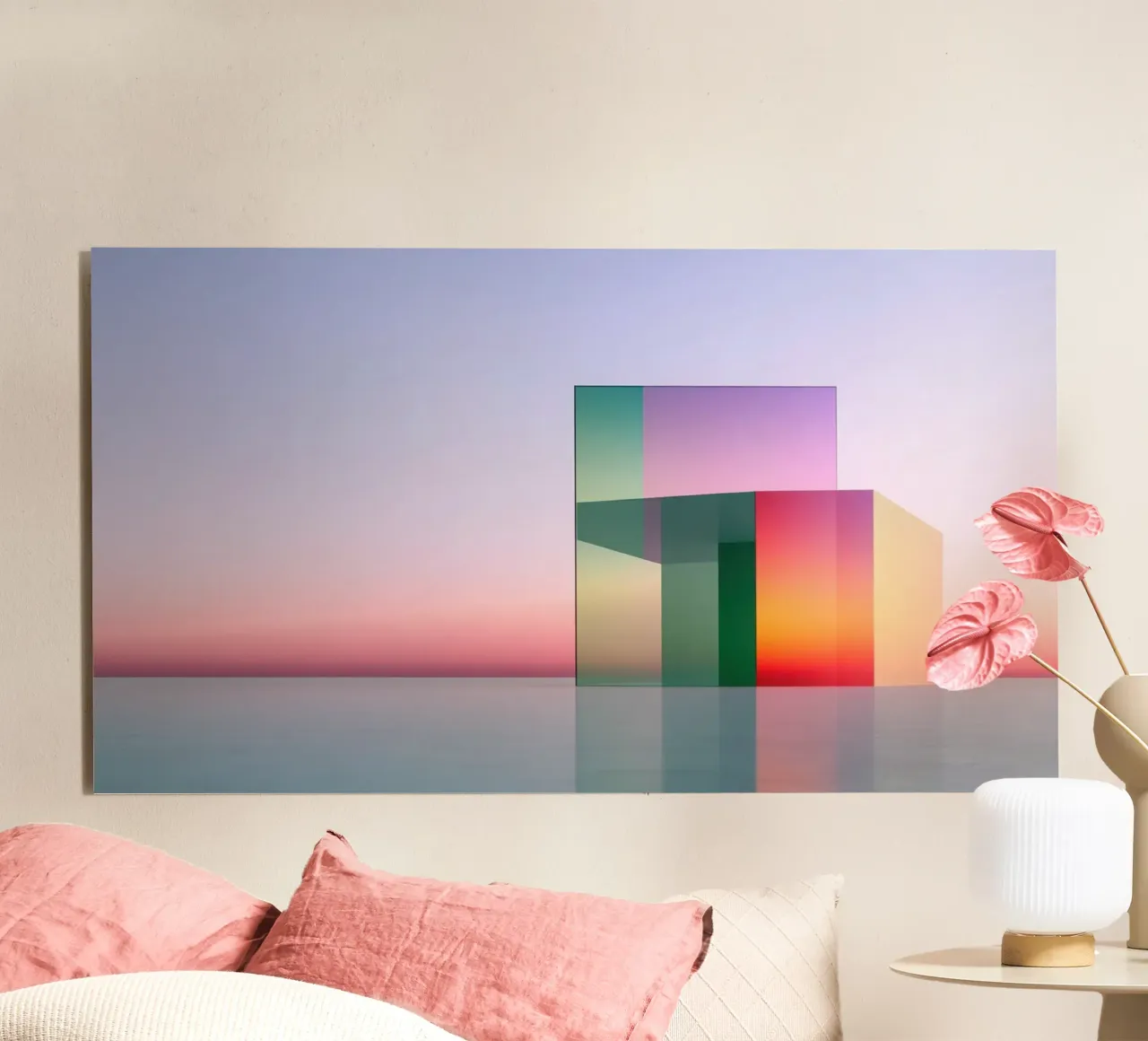 Kleurreflectie forex-plaat van Geometric