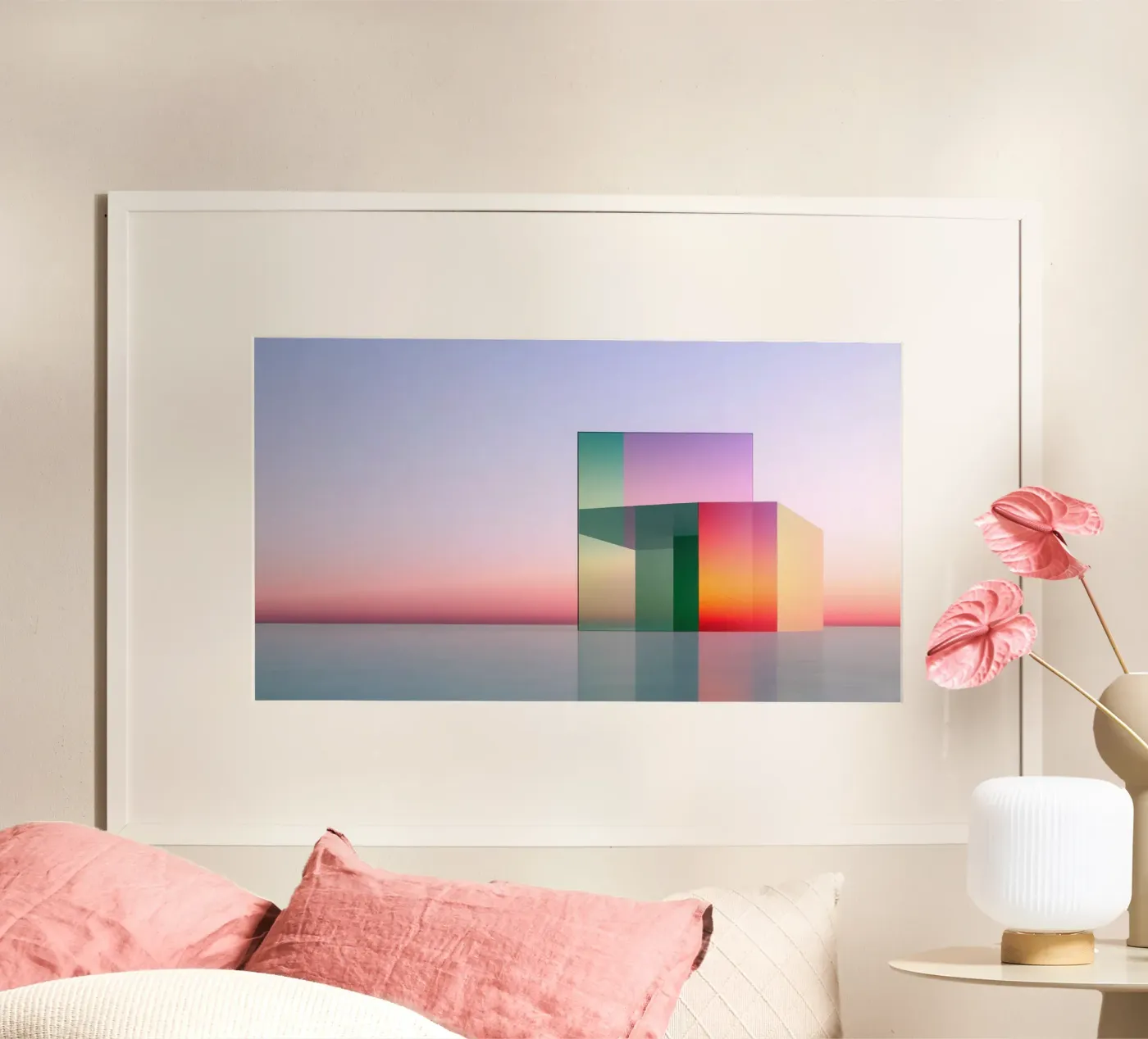 Farbige Reflexion Poster von Geometric