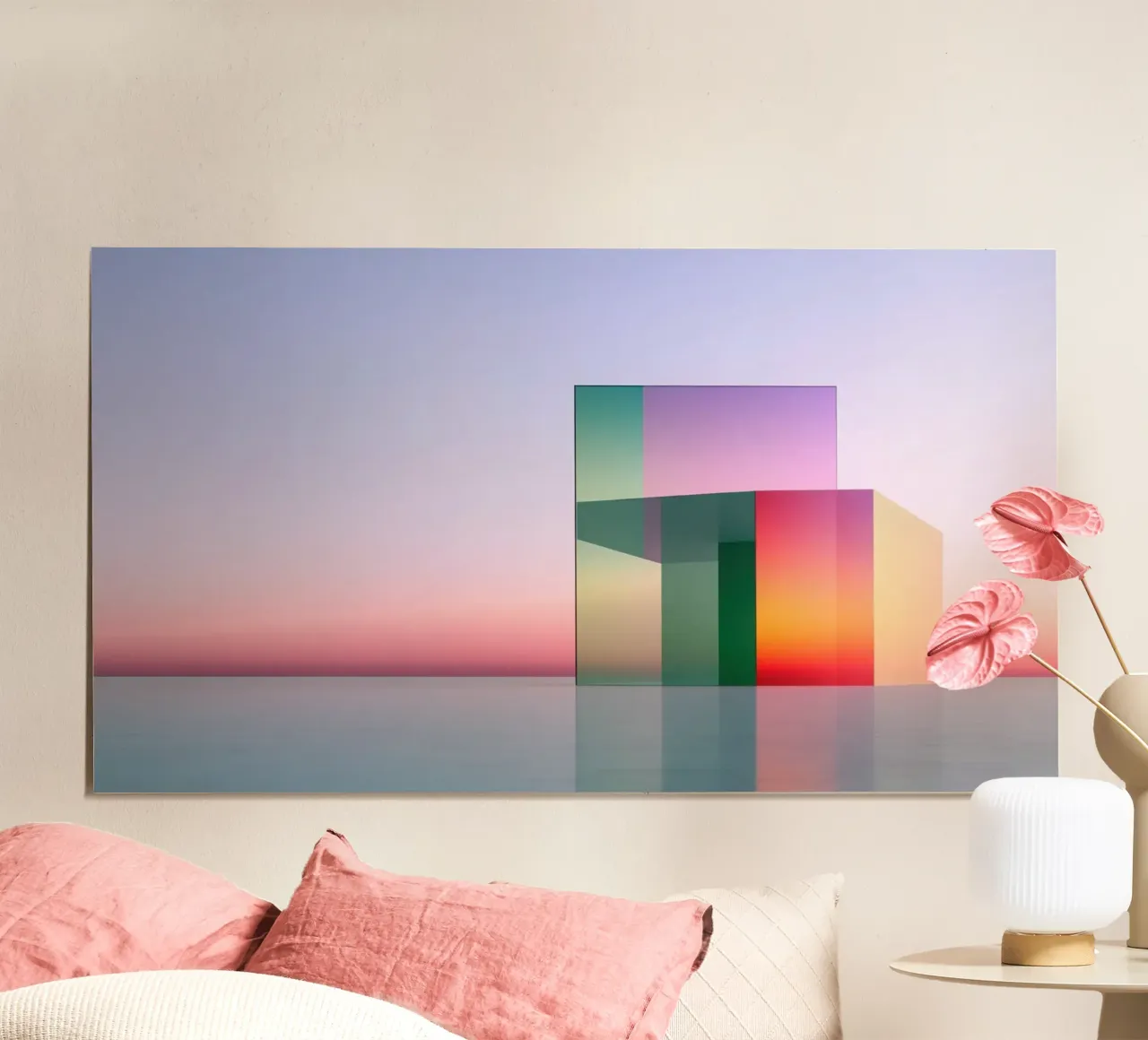 Riflessione del colore poster da Geometric