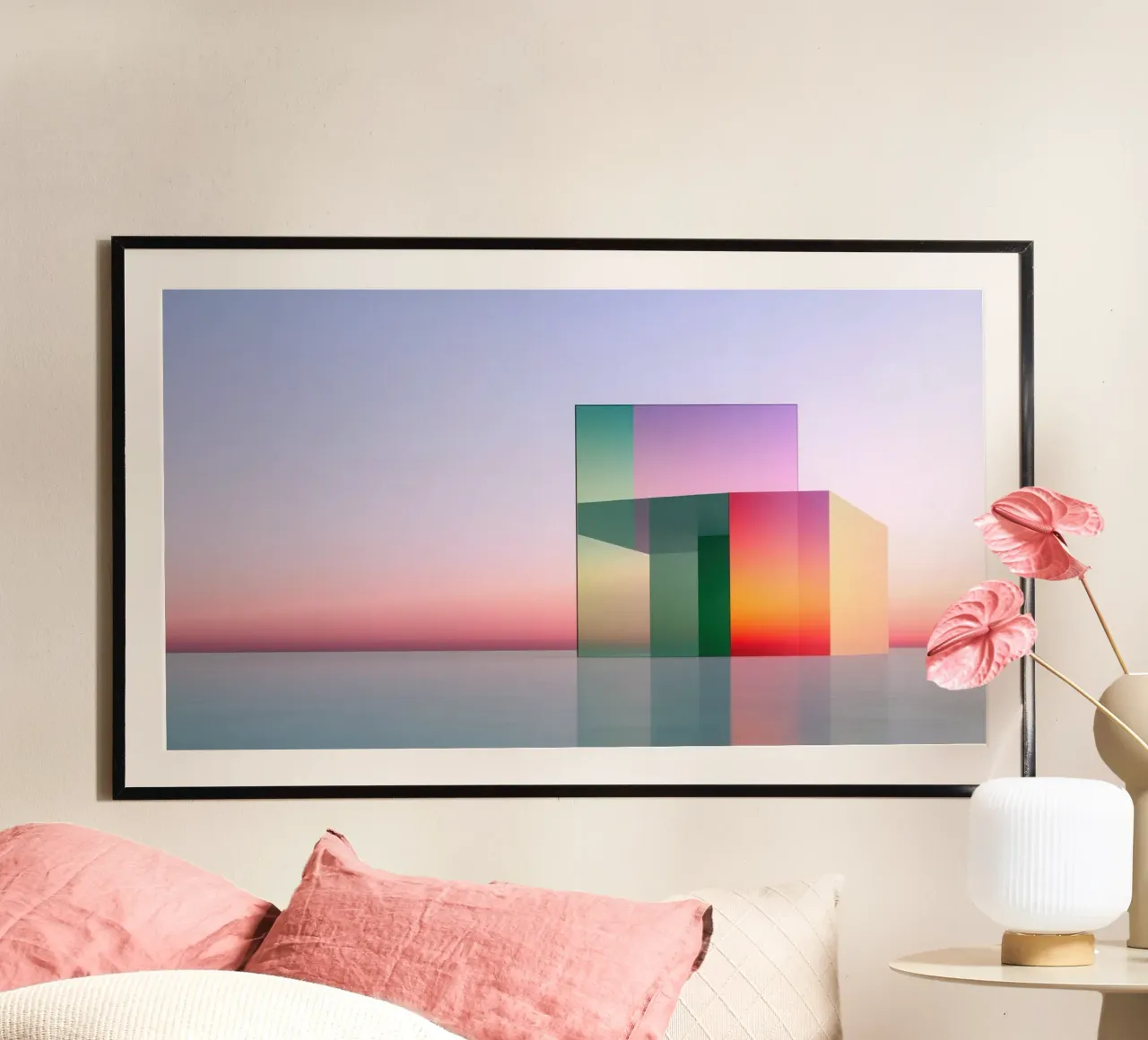 Riflessione del colore poster da Geometric