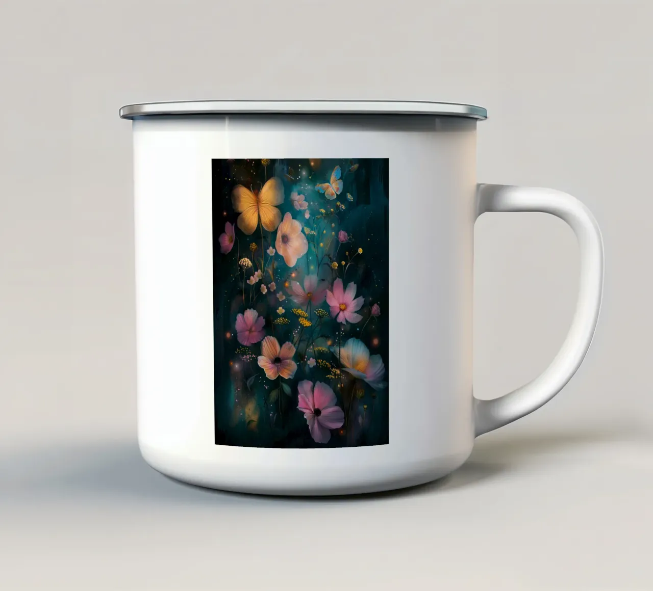 Flowers Meadow A tazza in smalto da Mateo