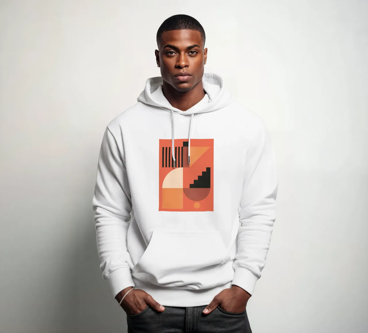 Forme geometriche 157 felpa con cappuccio da Gaite