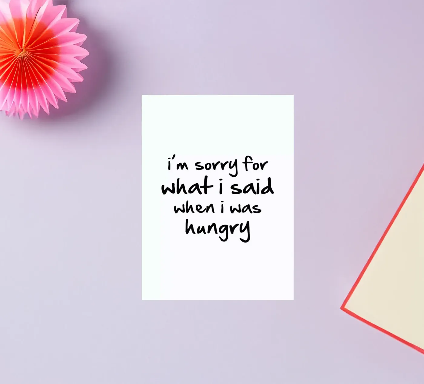 hungry sticker by Mottos by Sinan Saydik