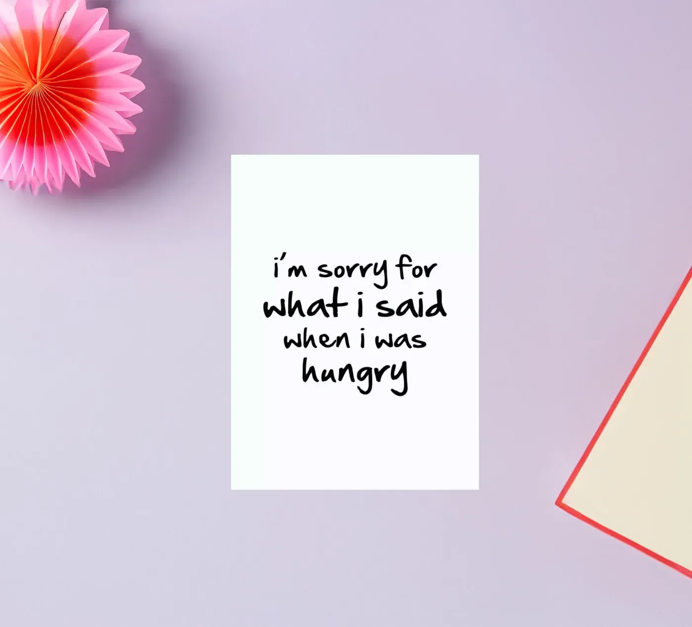 hungry sticker van Mottos by Sinan Saydik