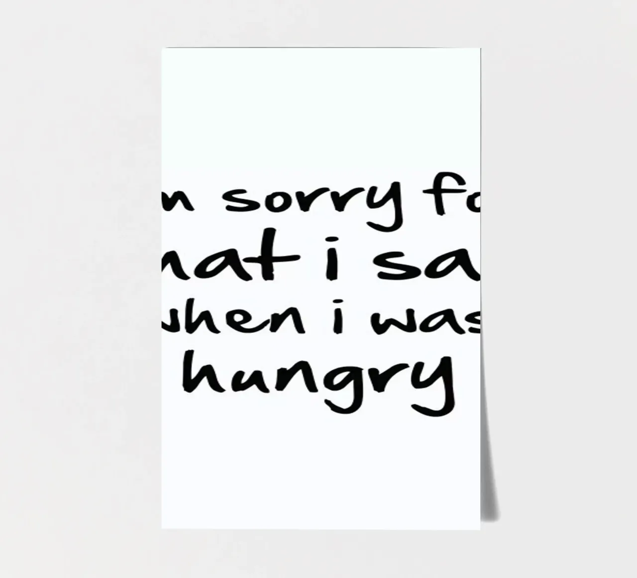 hungry sticker sheet by Mottos by Sinan Saydik