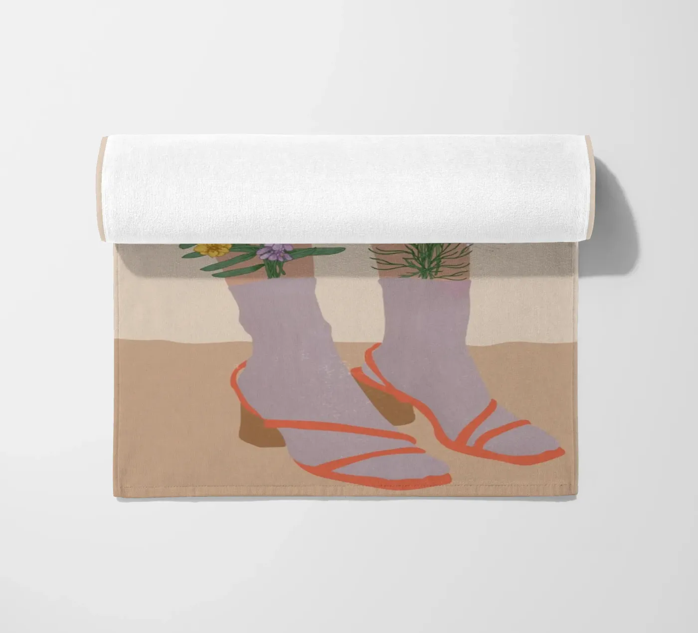 Gambe floreali telo mare da Urban Art Draw