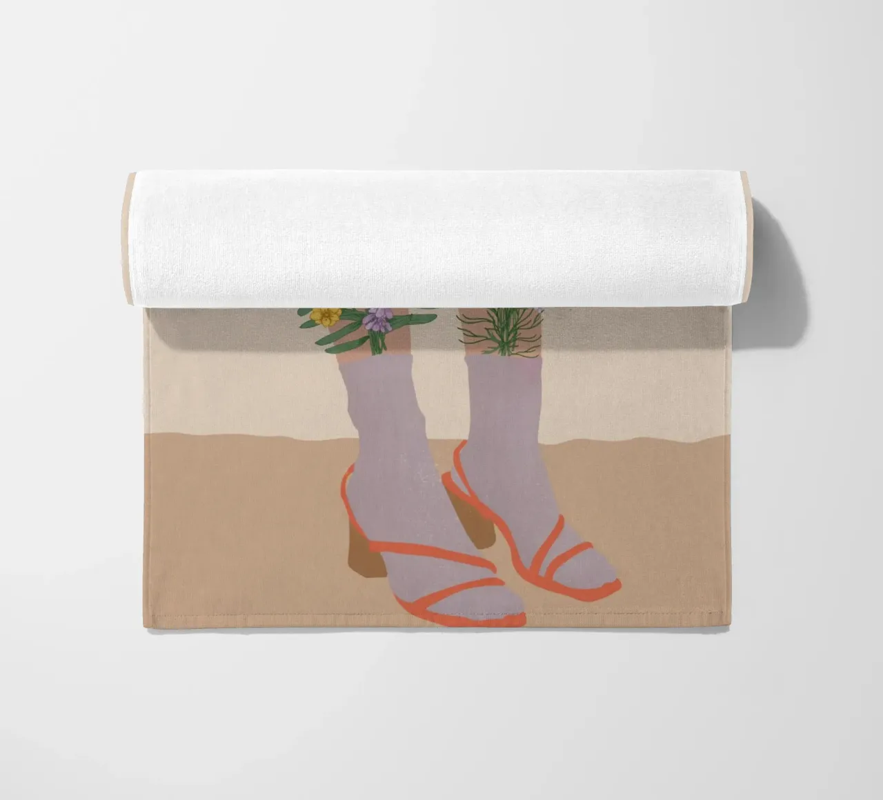 Gambe floreali telo mare da Urban Art Draw