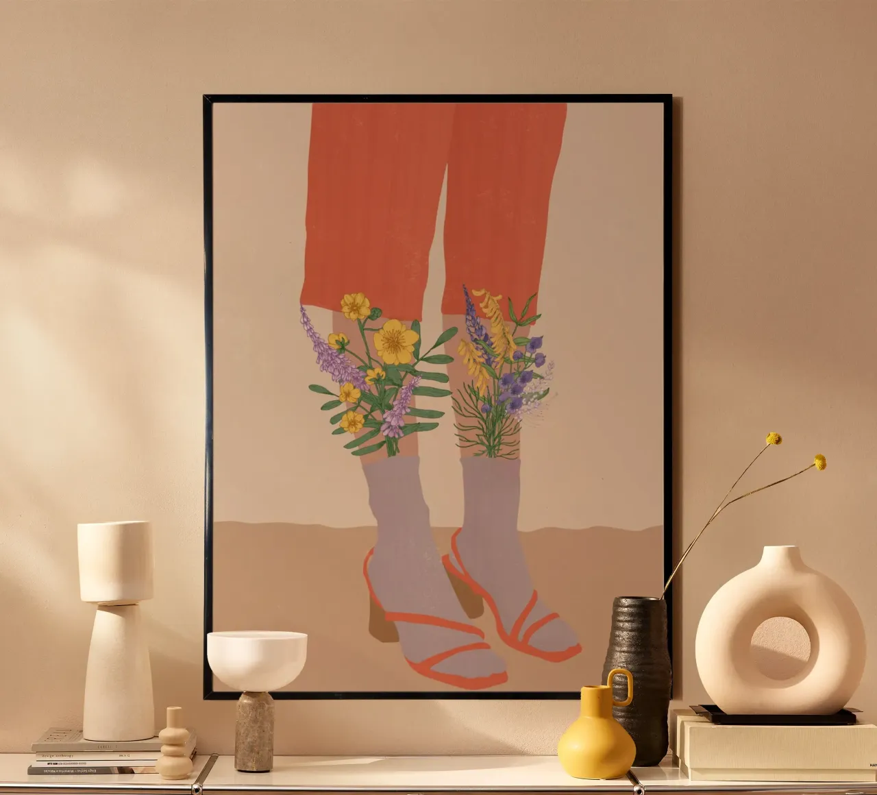 Gambe floreali poster da Urban Art Draw