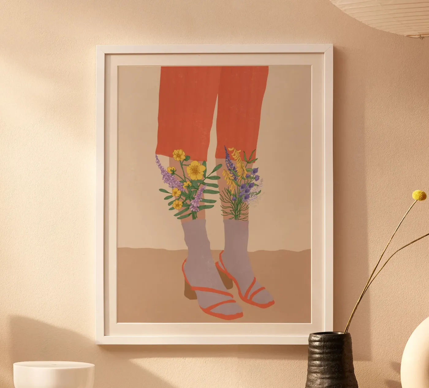 Gambe floreali poster da Urban Art Draw