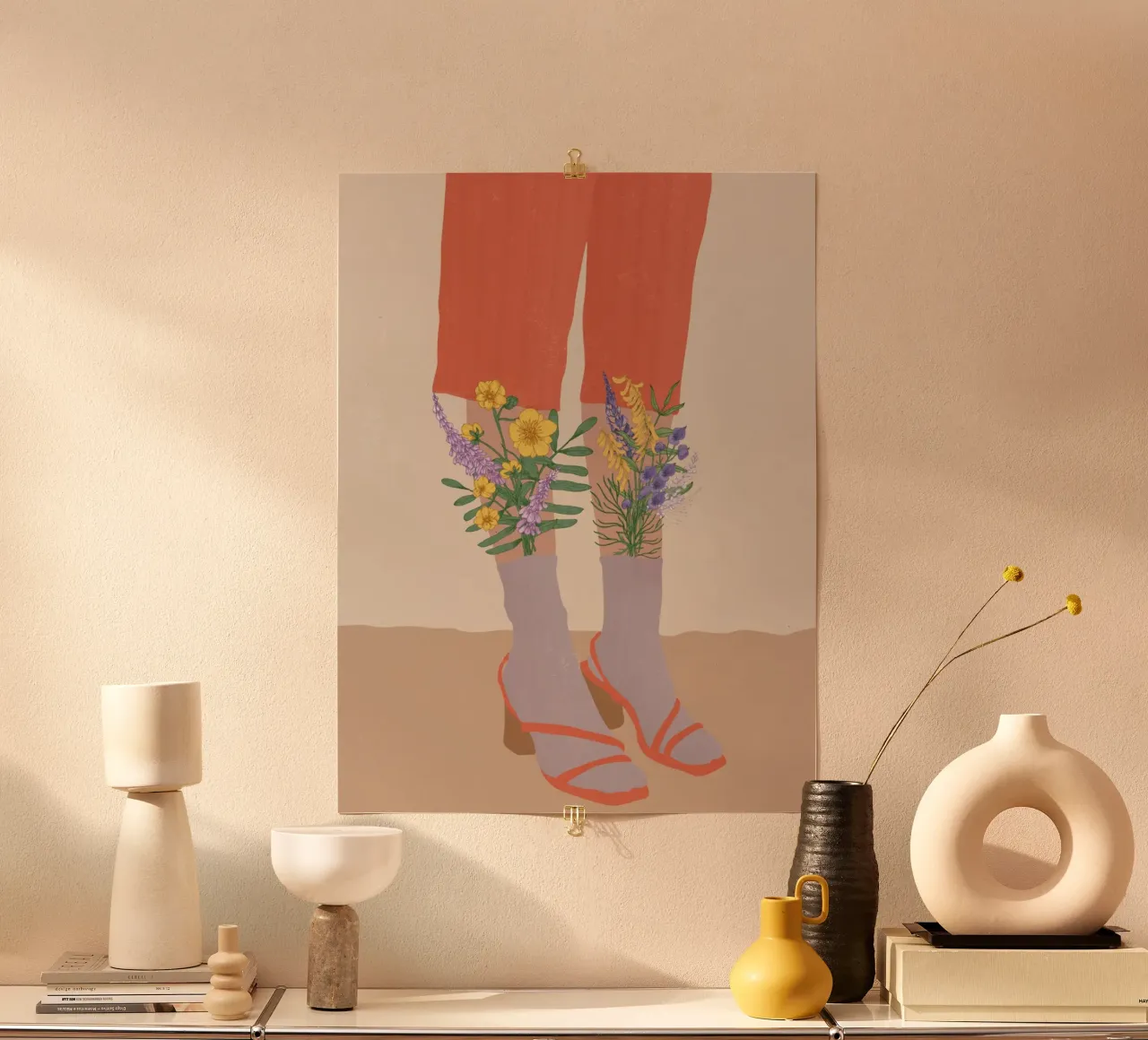 Gambe floreali poster da Urban Art Draw