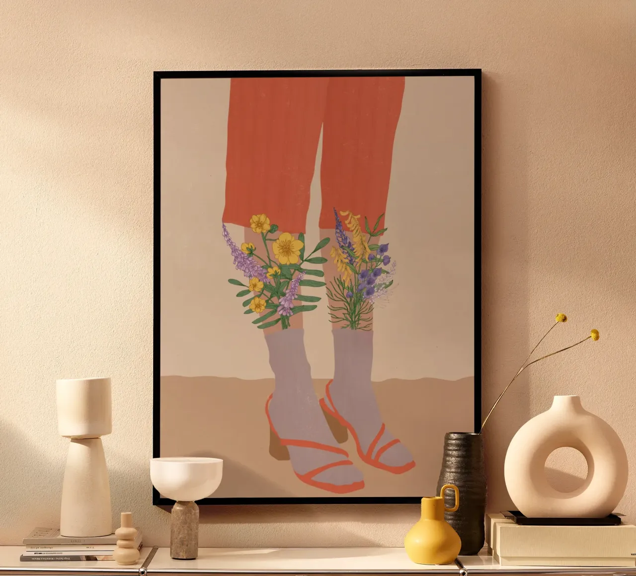 Gambe floreali poster da Urban Art Draw