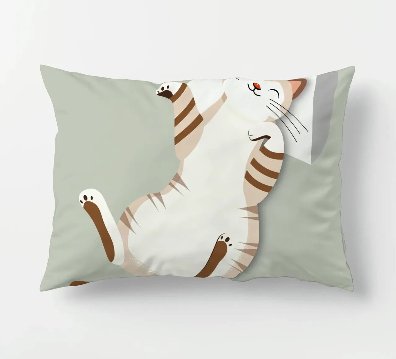Gatto rilassato con cuscino - Accogliente design animale cuscino da namosh