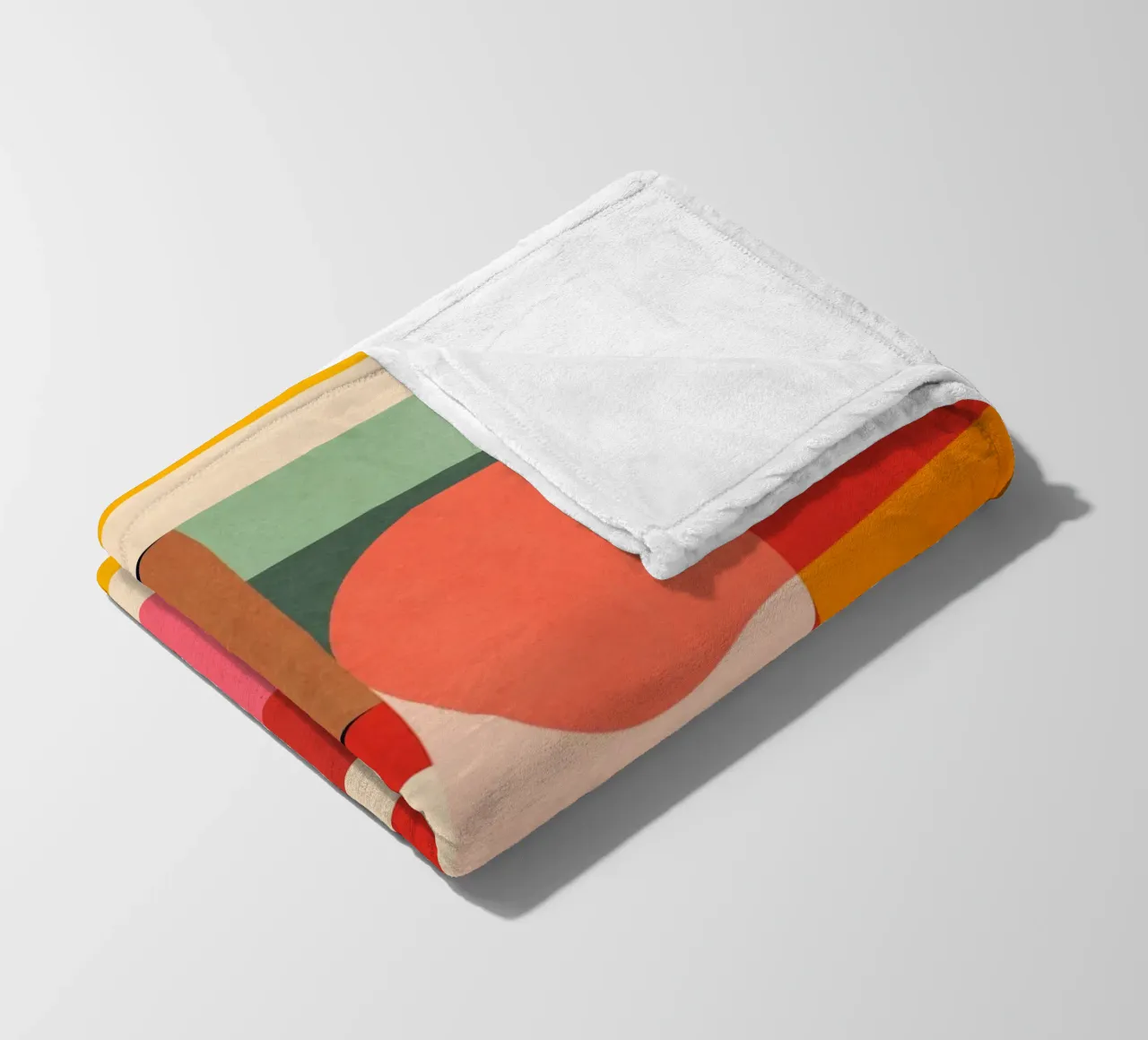 Abstract Geometric Shapes 193 fleece blanket by Gaite