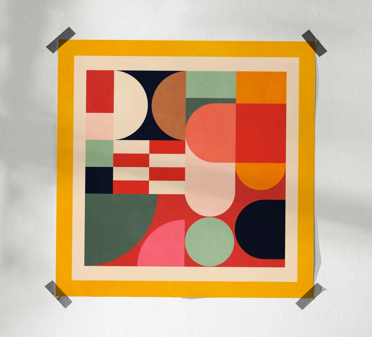 Forme geometriche astratte 193 carta hahnemühle da Gaite