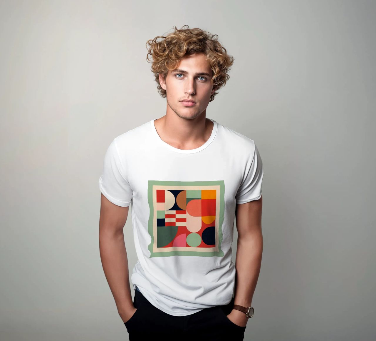 Formas geométricas abstractas 194 camiseta de Gaite