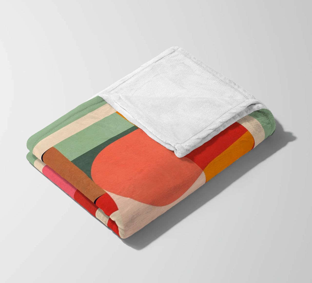 Abstract Geometric Shapes 194 fleece blanket by Gaite