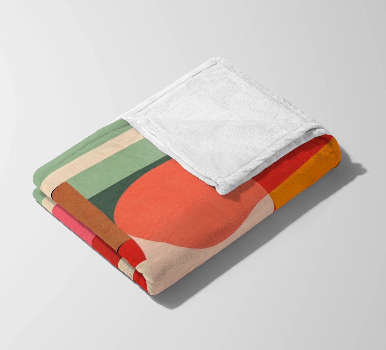Abstract Geometric Shapes 194 fleece blanket by Gaite