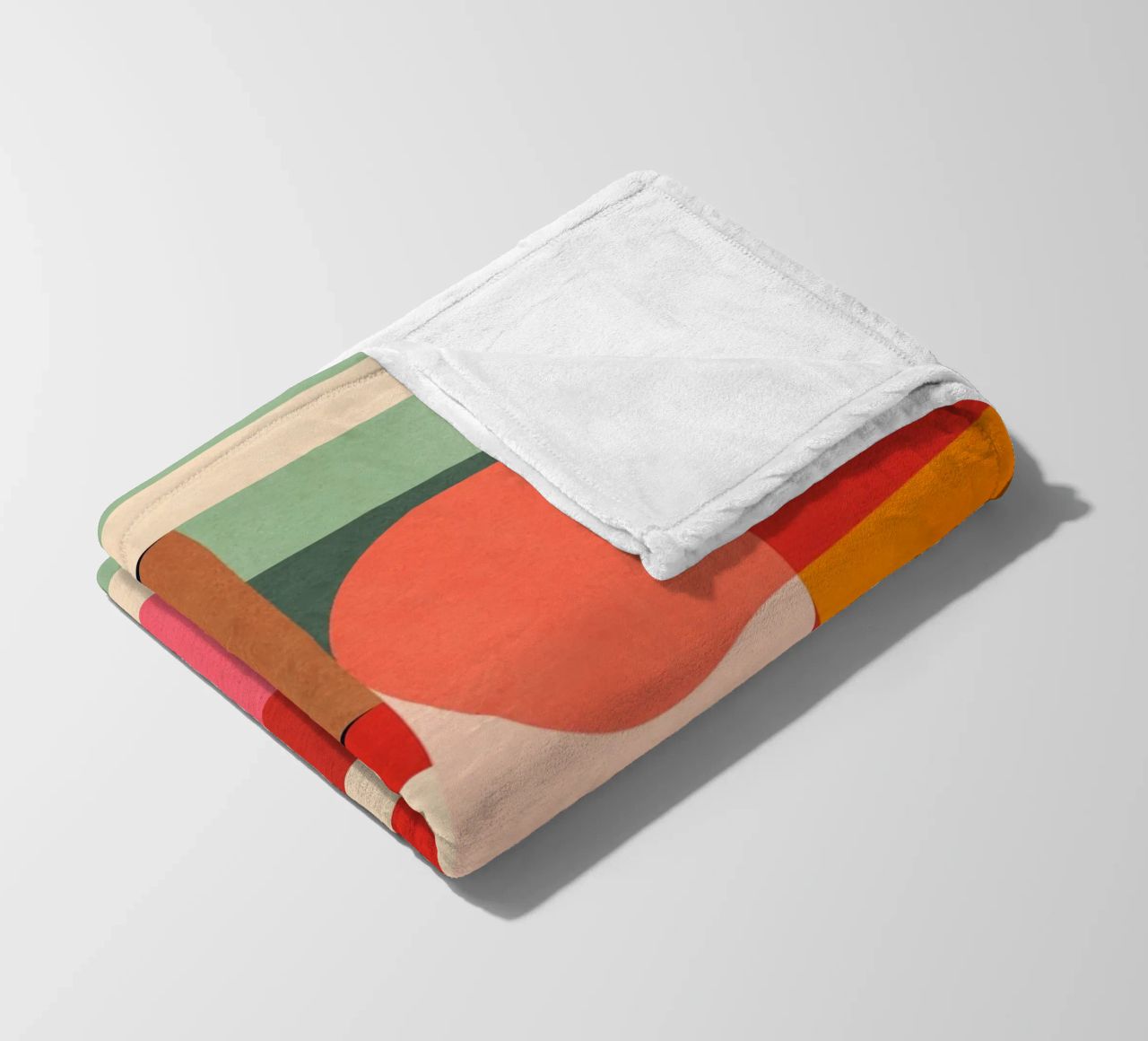 Abstract Geometric Shapes 194 fleece blanket by Gaite
