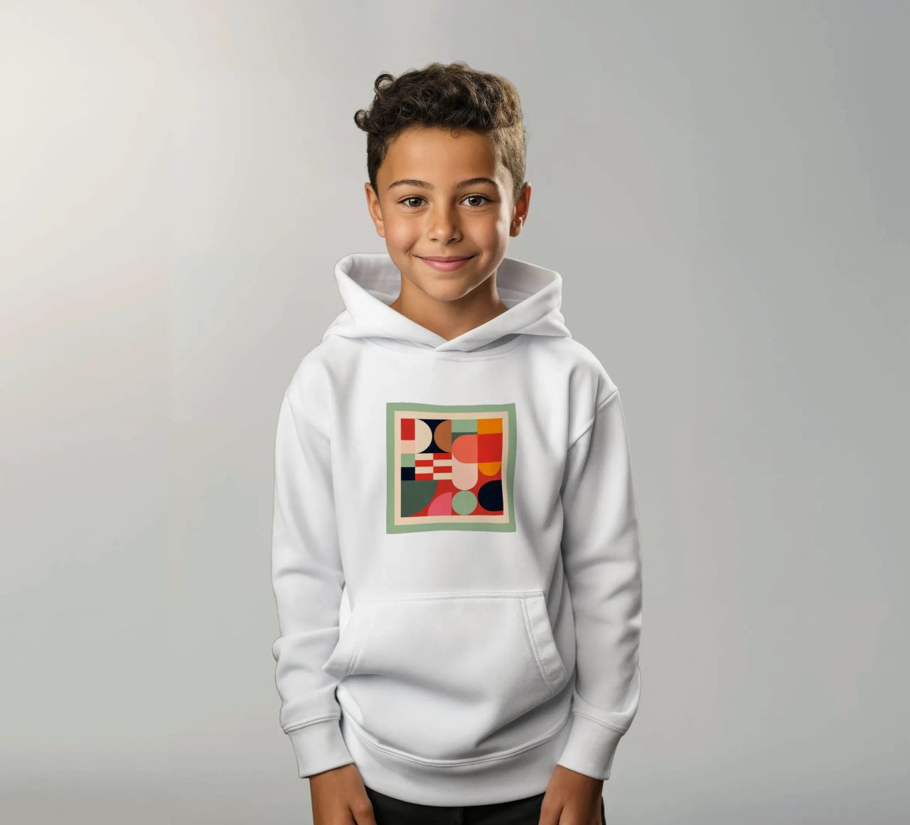Formas geométricas abstractas 194 sudadera con capucha para niño de Gaite