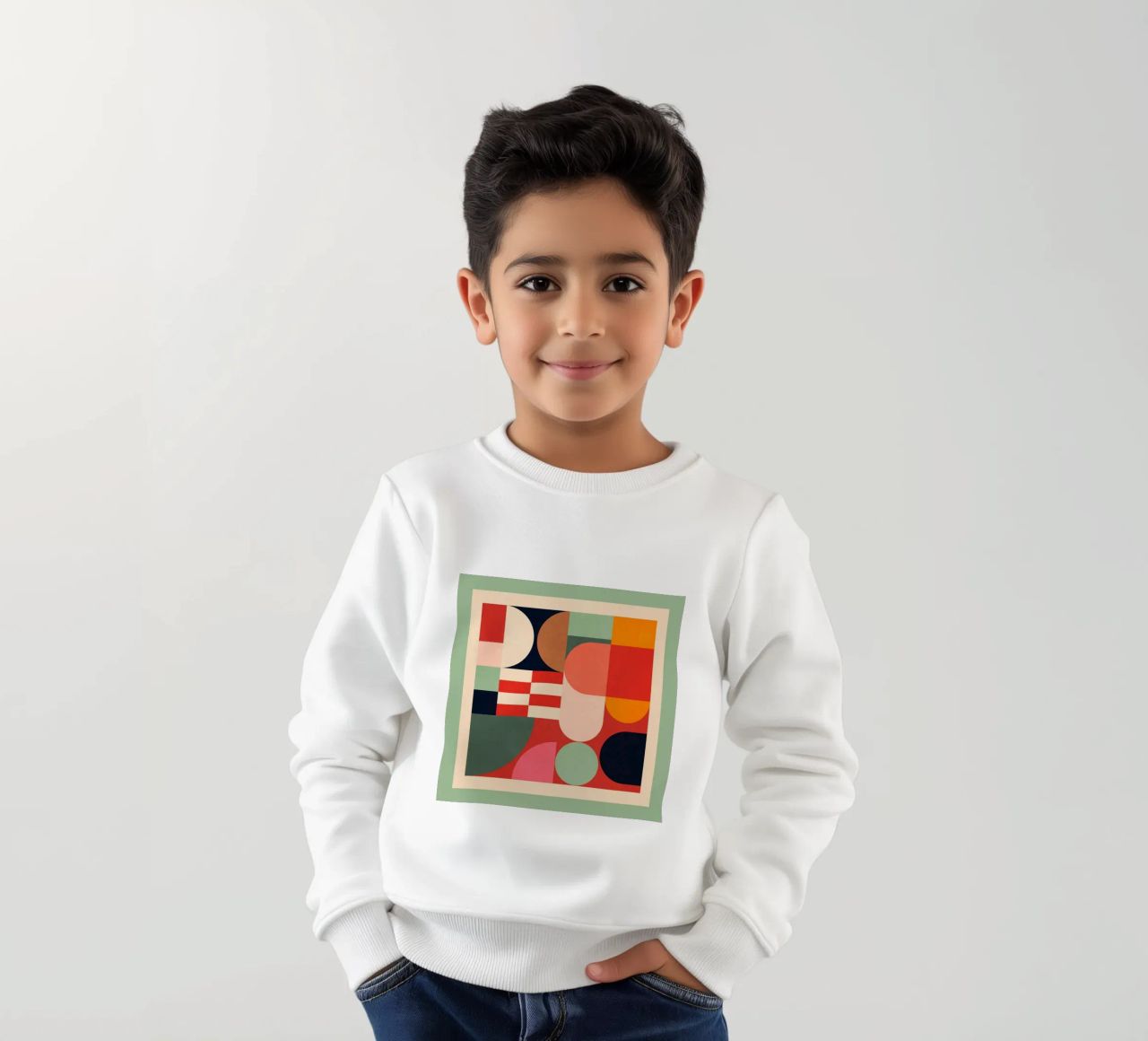 Formas geométricas abstractas 194 sudadera para niño de Gaite