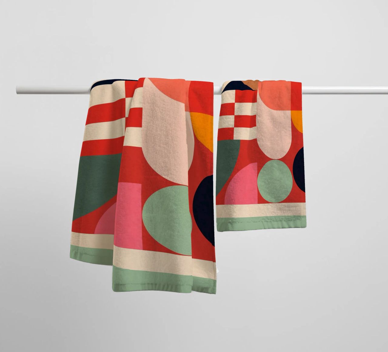 Abstract Geometric Shapes 194 towel by Gaite