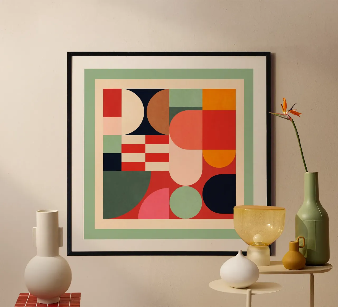 Forme geometriche astratte 194 carta hahnemühle da Gaite