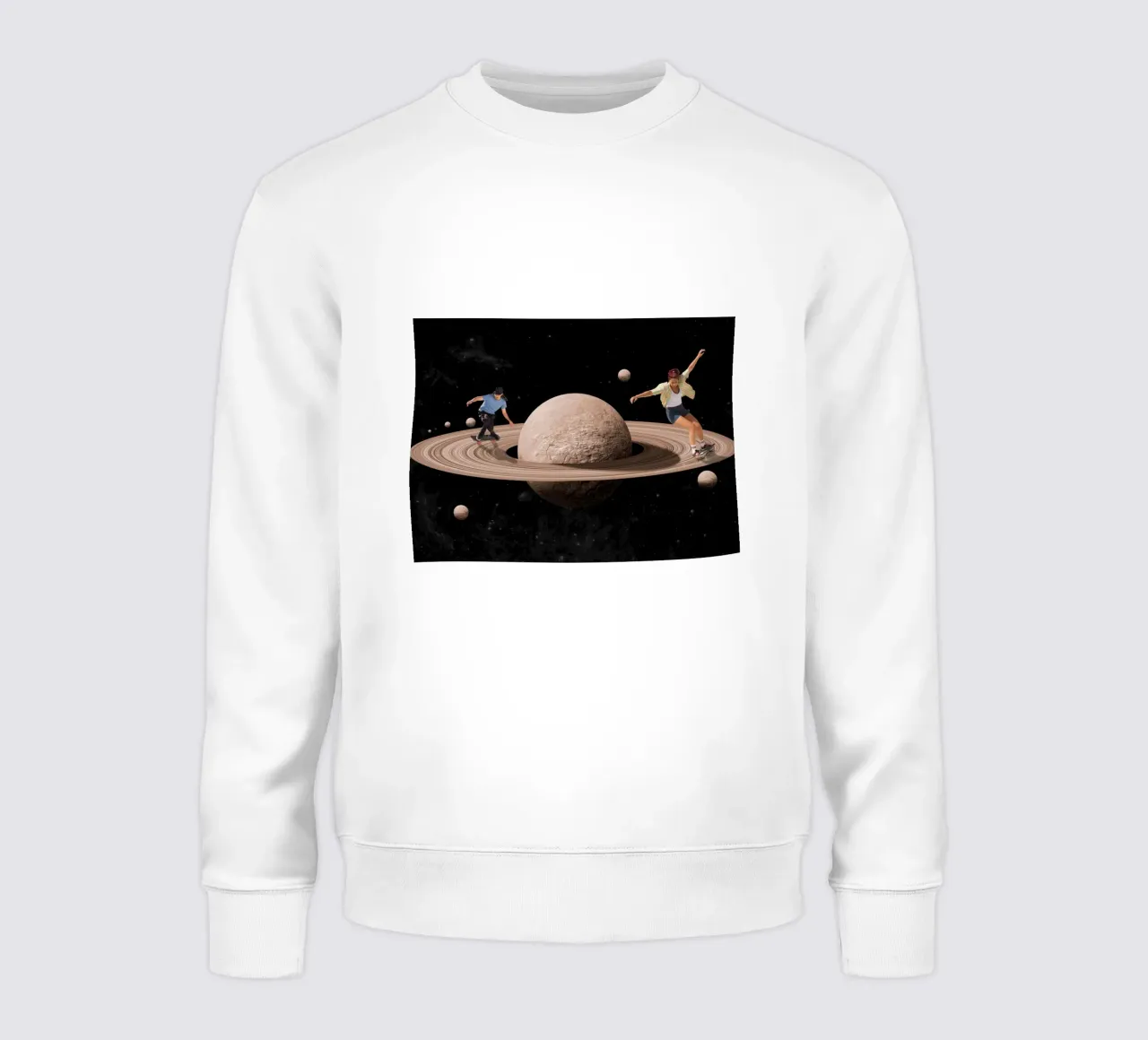 Skating in space sweatshirt by Urban Art Draw