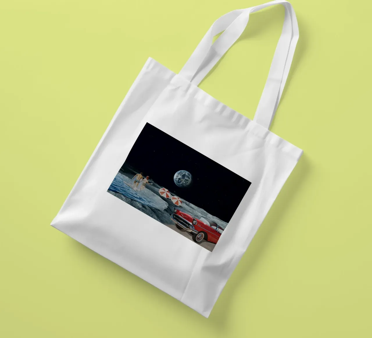 Chill in the Space tote bag by Urban Art Draw