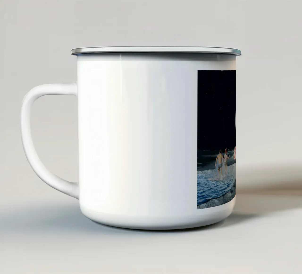 Chill in the Space enamel mug by Urban Art Draw