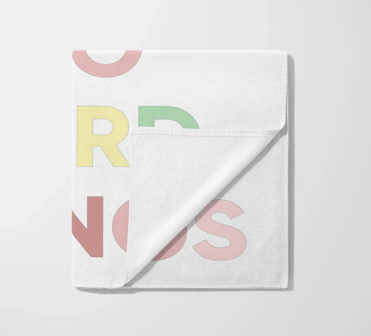 Je peux faire des choses difficiles, Affirmation Rainbow Print serviette de plage de Little Lola