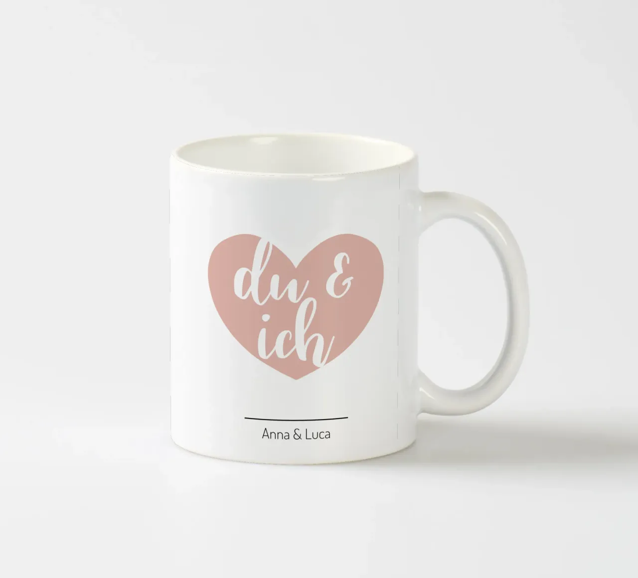 Du & Ich tazza in ceramica da WORTSPIEL