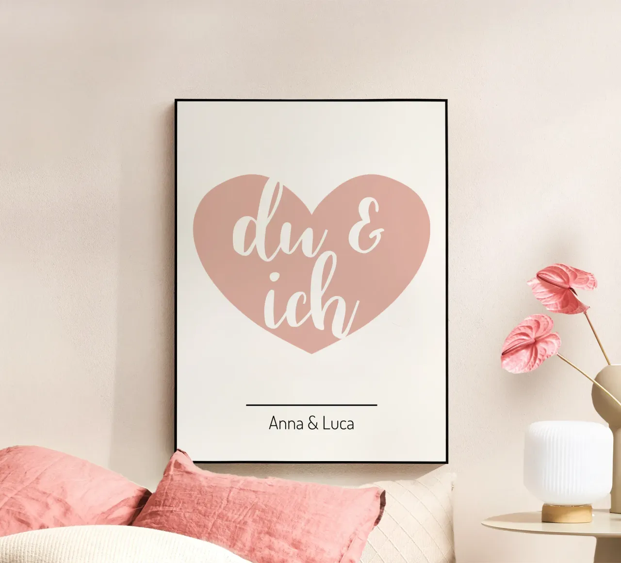 Du & Ich plexiglass da WORTSPIEL