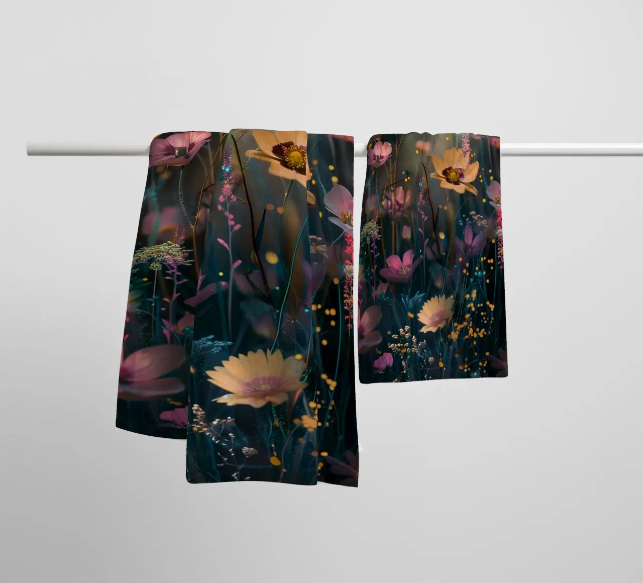 Flowers Meadow C asciugamano da bagno da Mateo