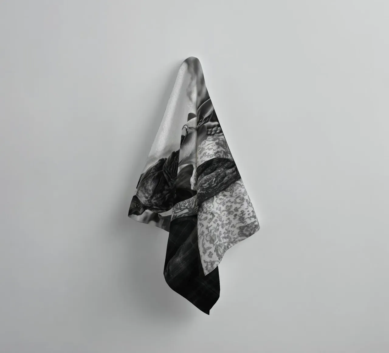 Elegant rendez-vous badhanddoek van Affiches Chien Originales – Dogland