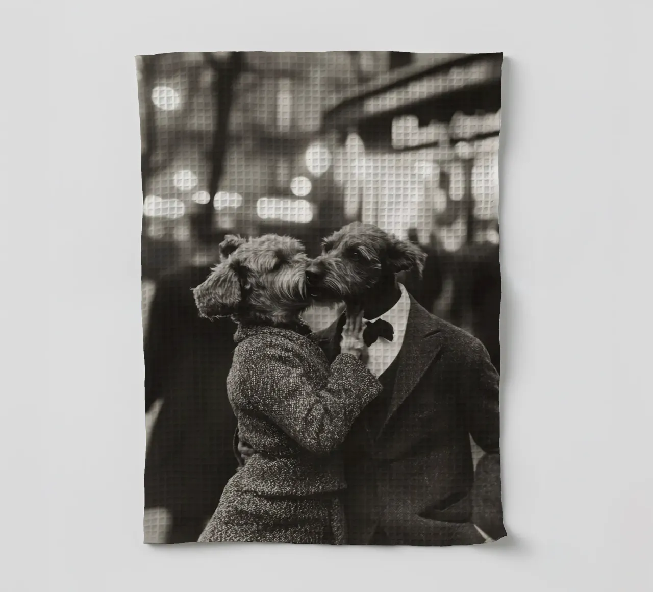 L'amore nella notte canovaccio da cucina da Affiches Chien Originales – Dogland