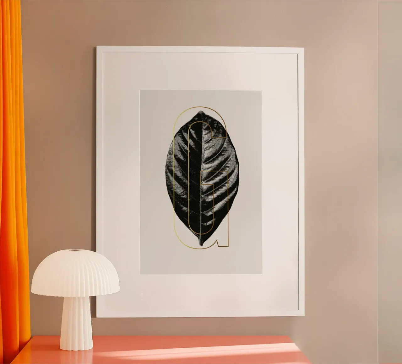 ABC Plants - G poster con telaio in plastica da typealive