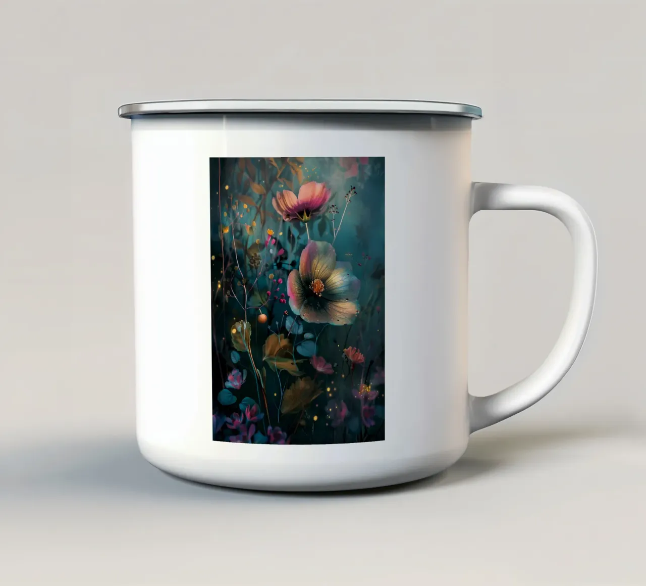Flowers Meadow D tazza in smalto da Mateo
