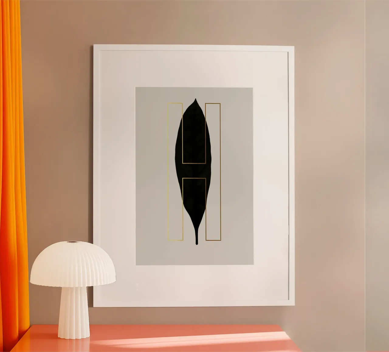 ABC Plants - H poster with aluminum frame by typealive