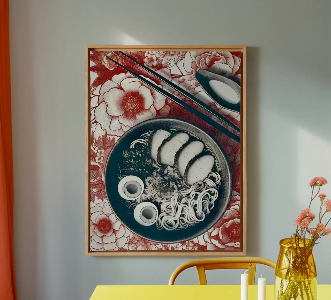 Ramen tela con Cornice a cassetta da Digital Naive