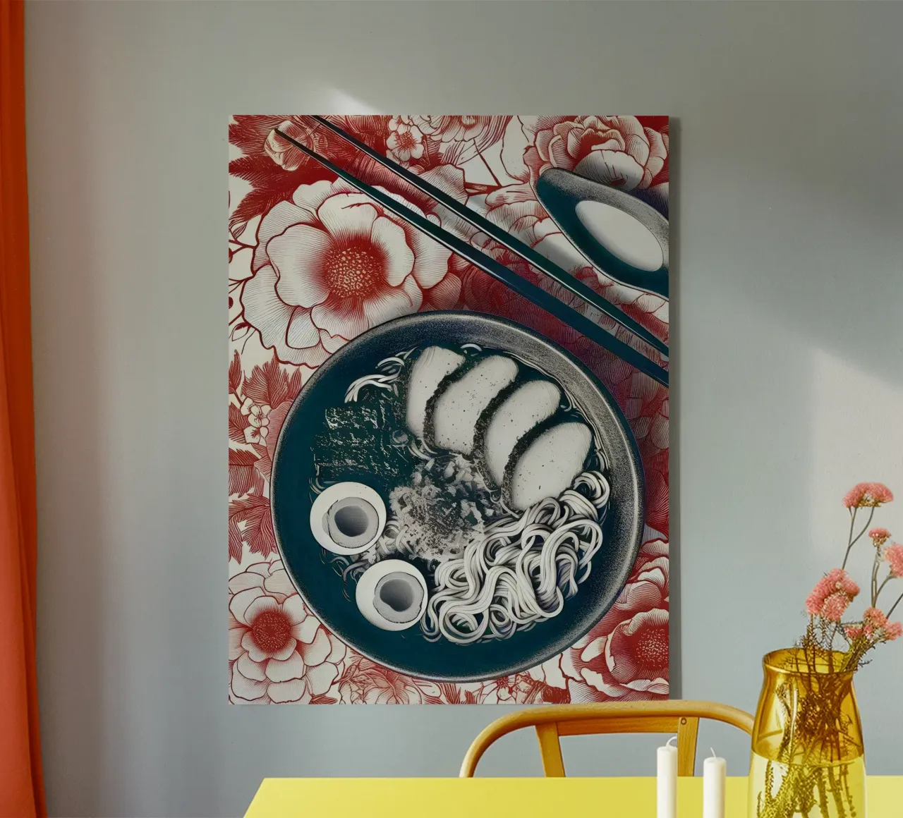 Ramen tela con Cornice a cassetta da Digital Naive
