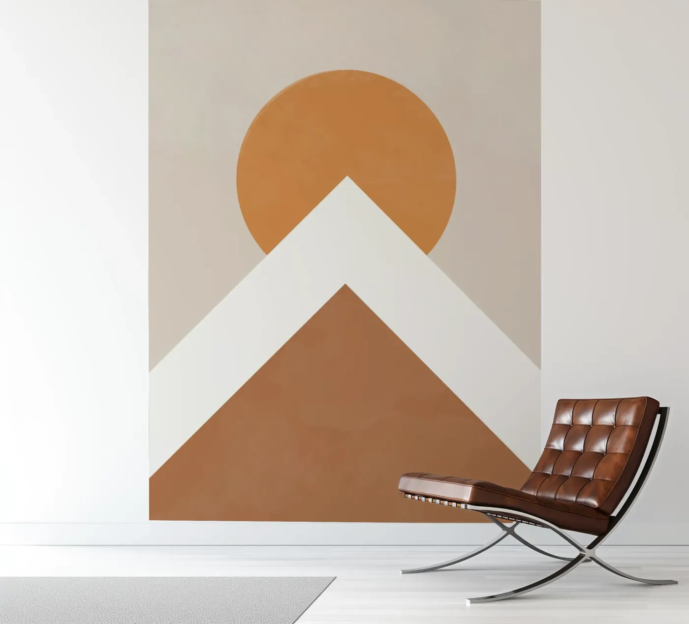 Berg fotobehang van Urban Art Draw