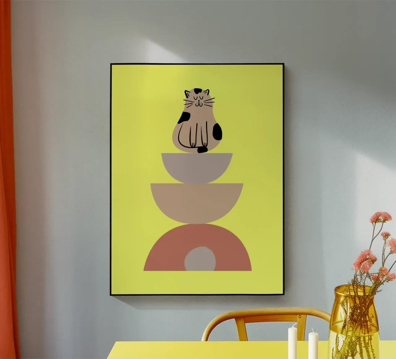 Silly Cat acrylic glass by Dreamer10