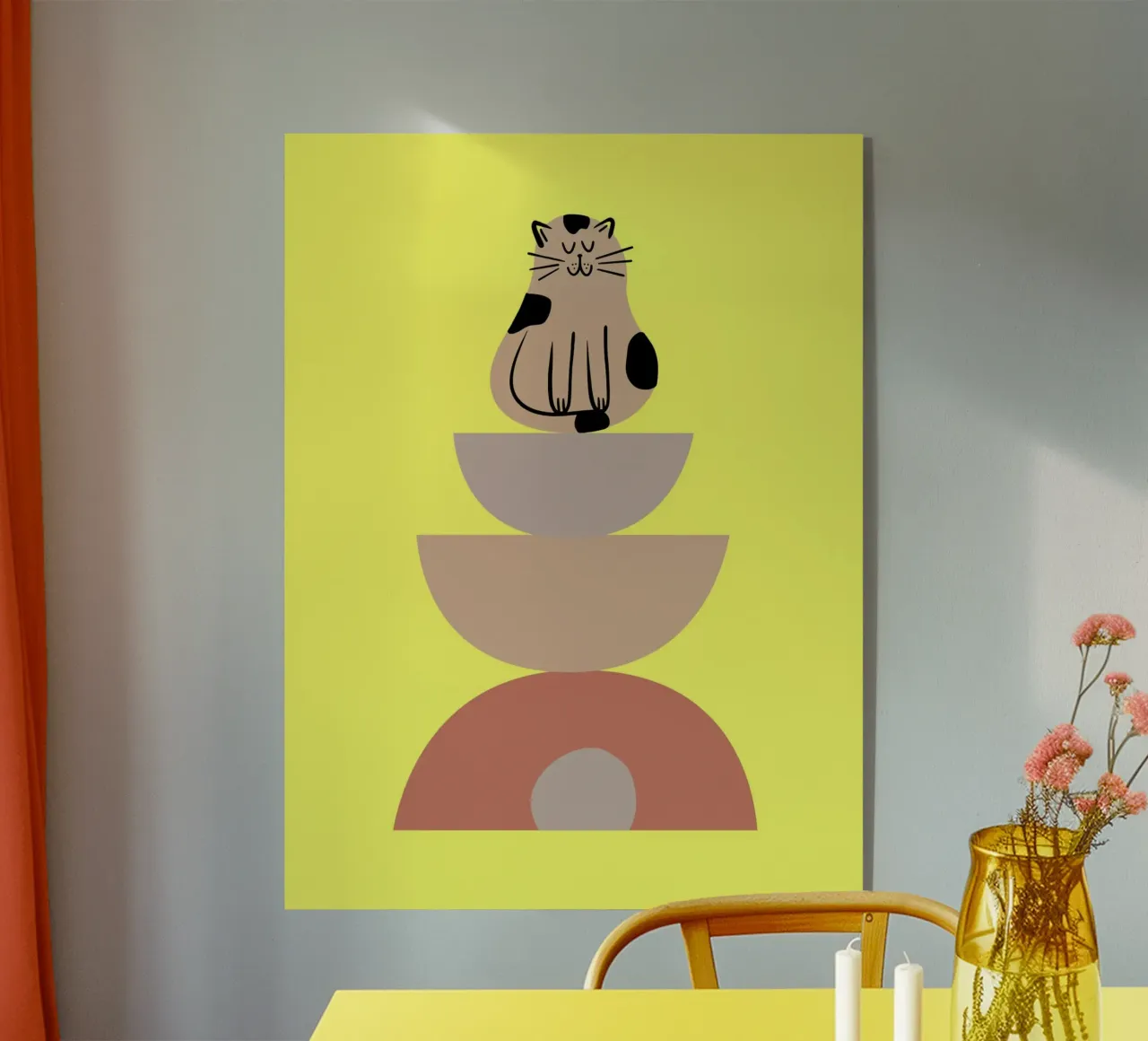 Silly Cat acrylic glass by Dreamer10